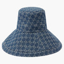 Gucci GG Canvas Wide Brim Has Blue/Ivory