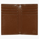 Gucci GG Card Case with Interlocking G GG Supreme Beige/Ebony