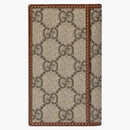 Gucci GG Card Case with Interlocking G GG Supreme Beige/Ebony