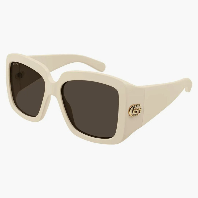 Gucci GG Sluneční brýle slonovina/hnědá (GG1402SA-004)