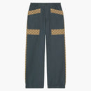 Gucci Gg Cotton Canvas Trousers Dark Grey