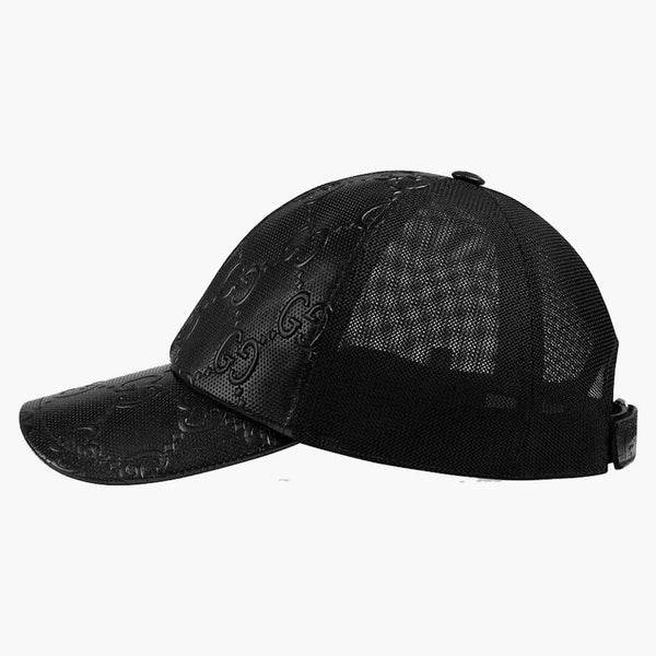 Gucci gg präglad baseball har svart