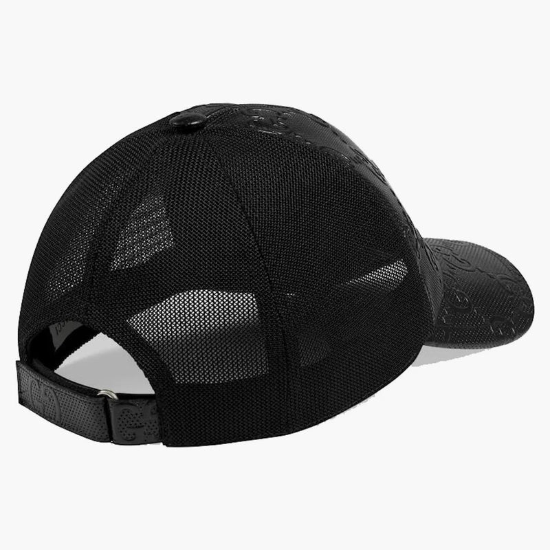 Gucci GG reliéfní baseball má černou