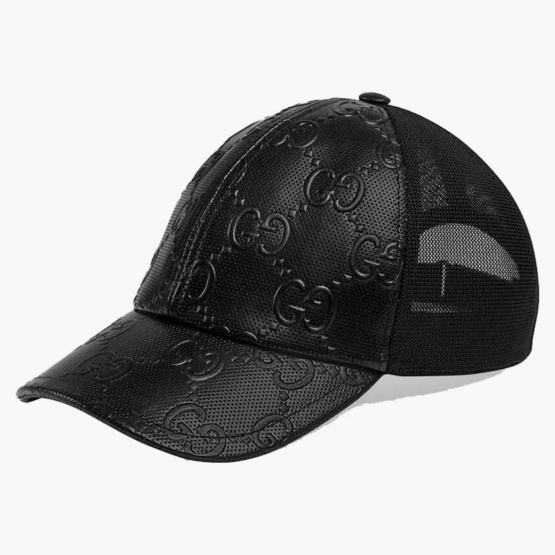 Gucci GG reliéfní baseball má černou