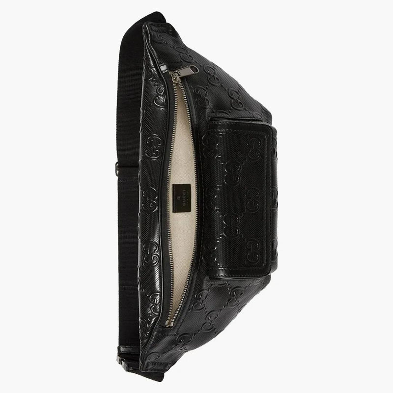 Gucci GG Embossed Belt Bag Black