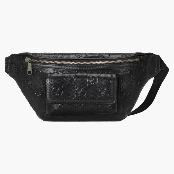 Gucci gg präglad bältespåse svart