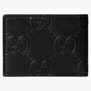 Gucci gg präglade tvåfaldiga plånbok svart