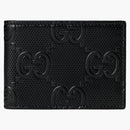 Gucci gg präglade tvåfaldiga plånbok svart