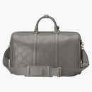 Gucci Gg Embossed Duffle Bag Grey