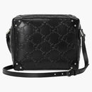 Gucci Gg Embossed Shoulder Bag Black