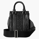 Gucci Gg Embossed Tote Bag Black