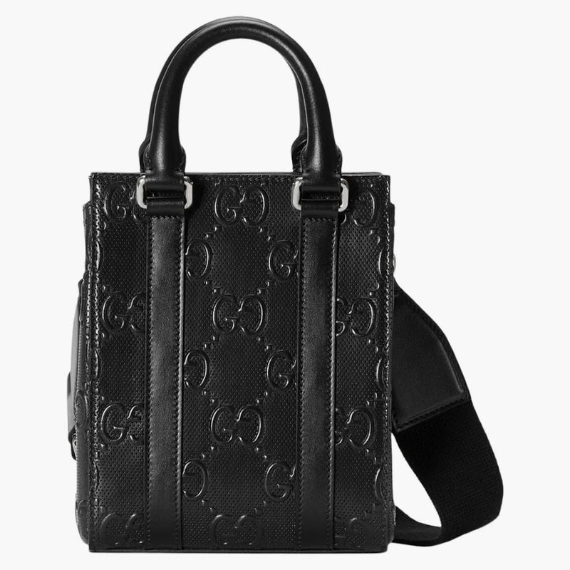 Gucci GG embossed dead bag black