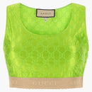 Gucci GG Embroidered Silk Vest Green