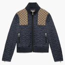 Gucci GG Fabric Quilted Jacket Blue