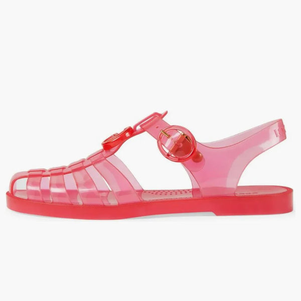 Gucci Gg Fisherman Sandal Pink Clear (women's)