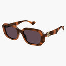 Gucci GG Generation Rectangle Sunglasses Orange/Violet (GG1535S-005)