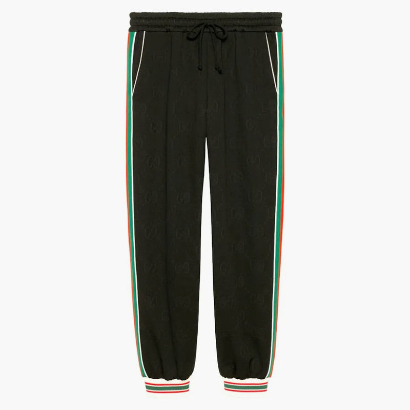 Gucci Gg Jacquard Jersey Jogging Pant Black