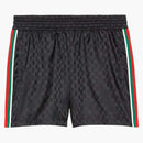Gucci GG Jacquard Nylon Swim Shorts Black