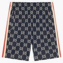 Gucci GG Jacquard Shorts Blue/Ivory