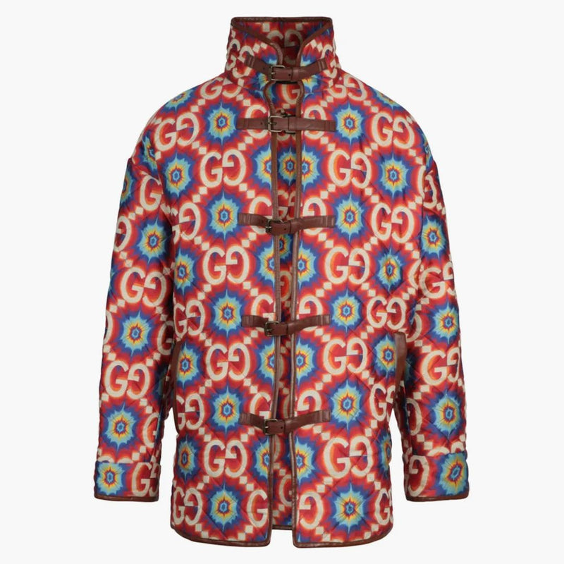 Gucci Gg Kaleidoscope Quilted Jacket Red
