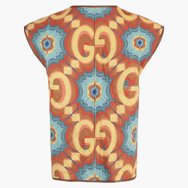 Gucci Gg Kaleidoscope Quilted Vest Multi