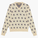 Gucci GG Knit Cotton Jumper Jumper marfil/azul