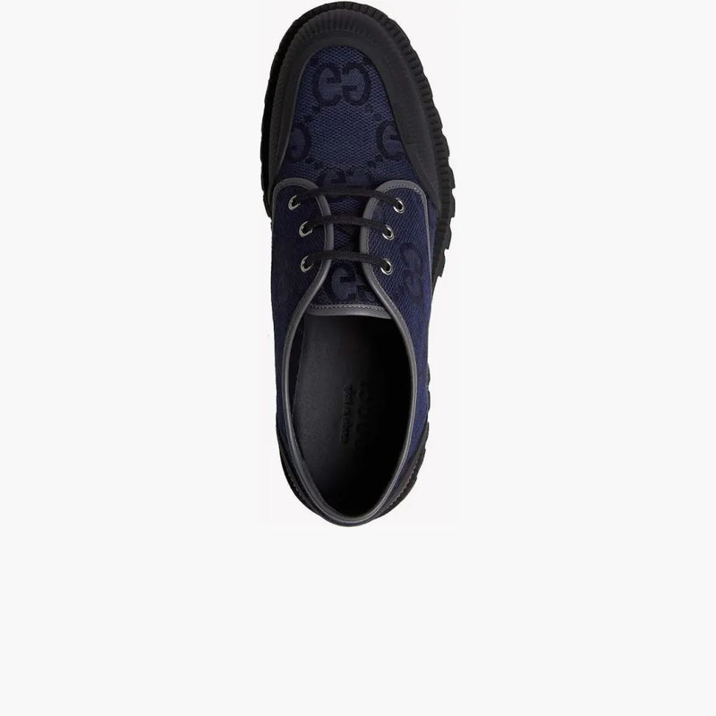 Gucci gg buty z sznurowniami granat