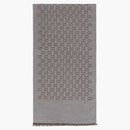 Gucci GG Logo Scarf Graphite/Dark Brown