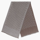 Gucci GG Logo Scarf Graphite/Dark Brown