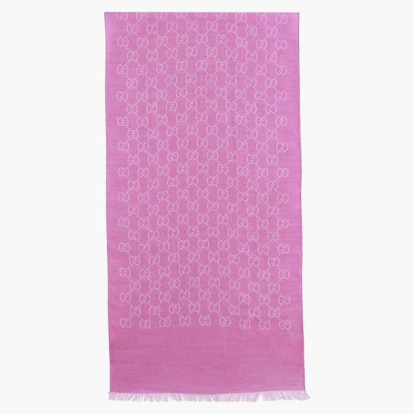 Gucci gg logo halsduk roseate rosa