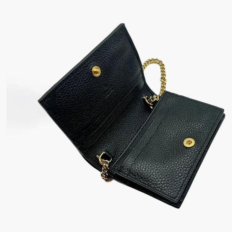 Gucci Gg Logo Zumi Bi-fold Mini Wallet Mini Black