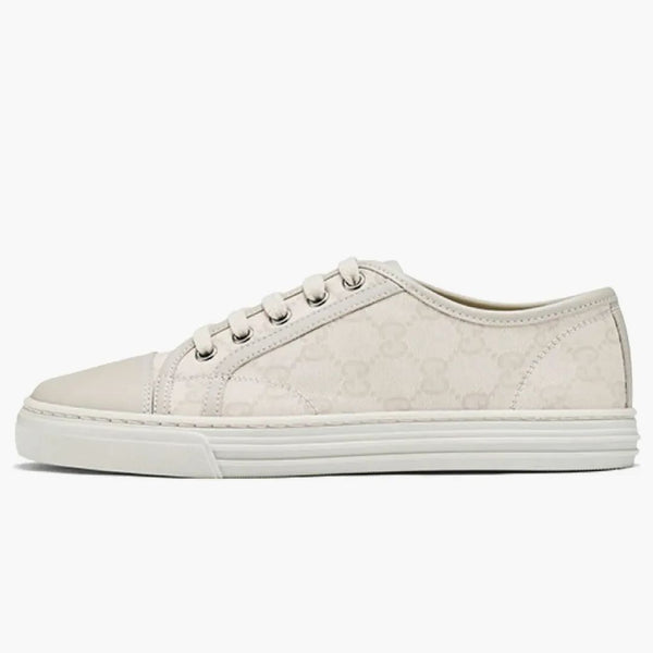 Gucci gg Low Bawełniany biały (damski)