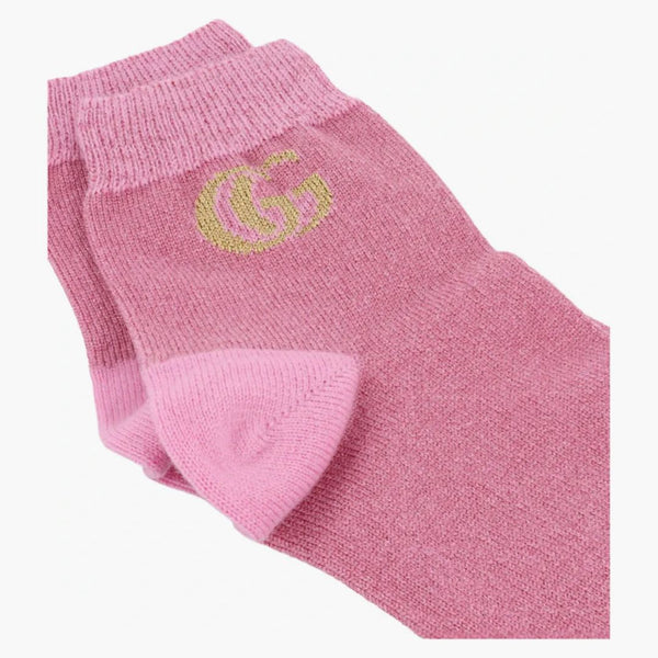 Ponožky Gucci GG Lurex Pink