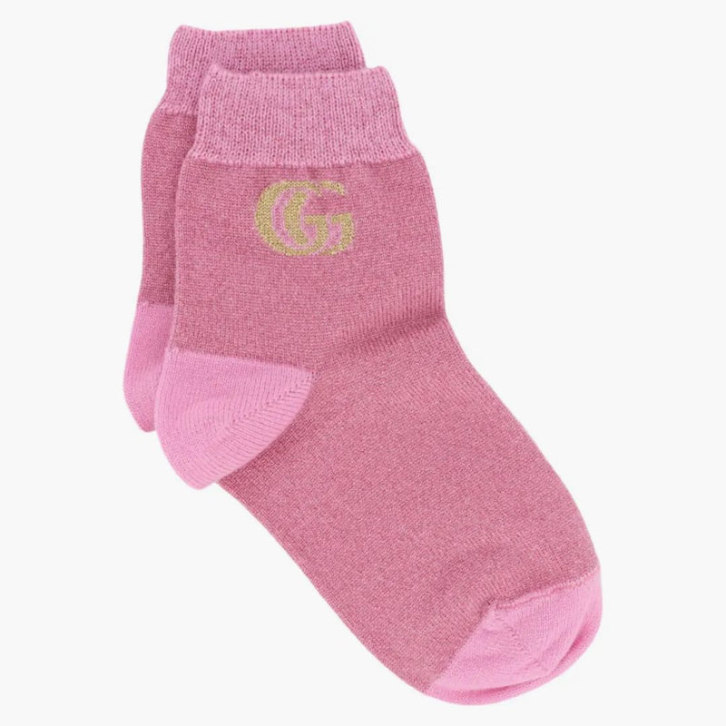 Gucci GG Lurex Socks Pink