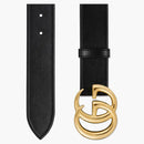 Gucci GG Marmont Belt Shiny Buckle 1.5 Width Black