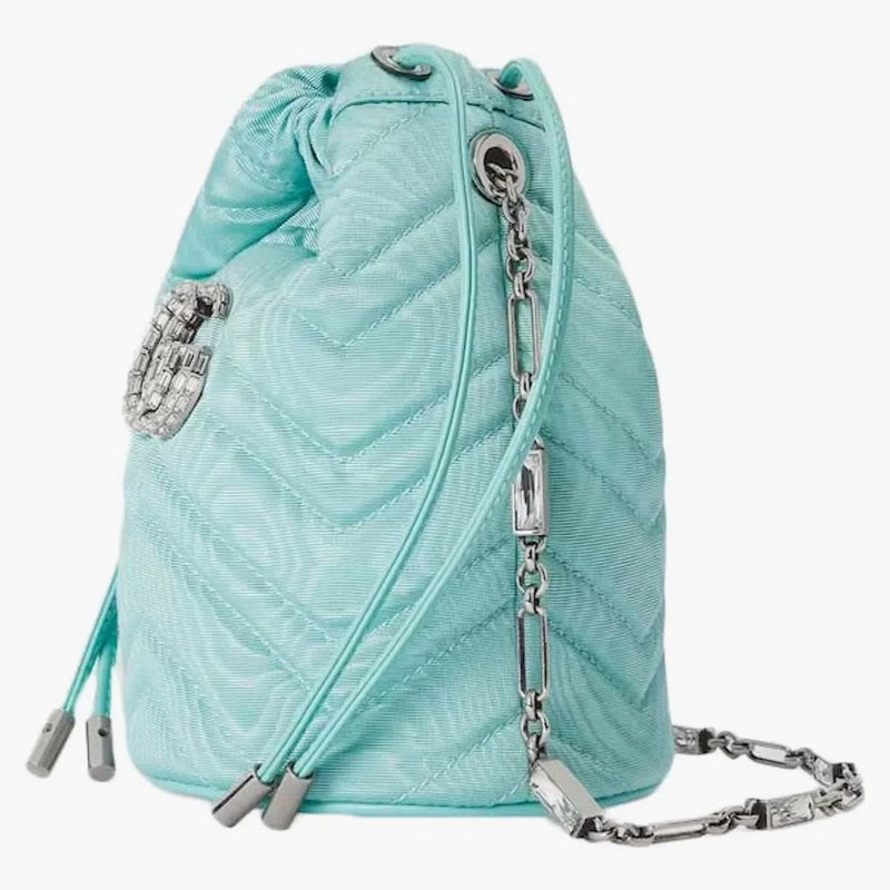 Gucci Gg Marmont Bucket Bag Light Blue