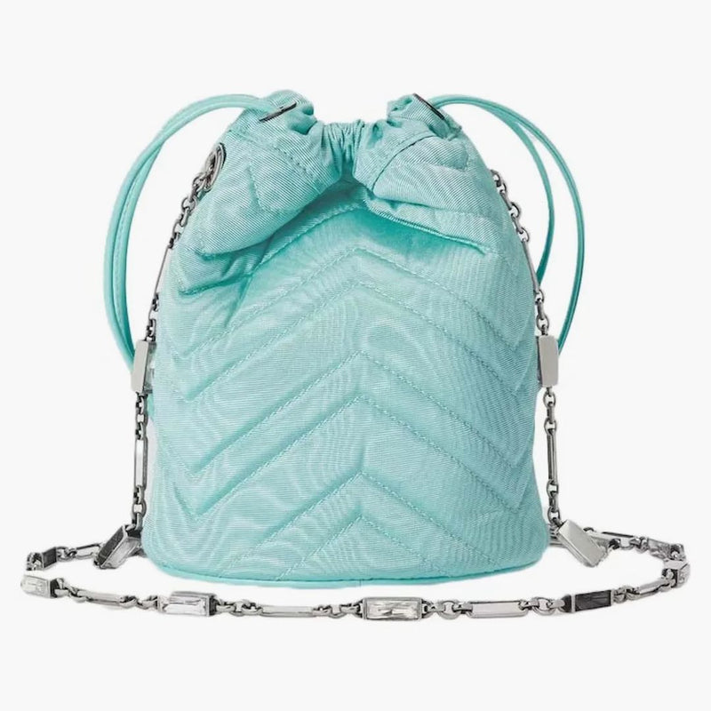 Gucci Gg Marmont Bucket Bag Light Blue