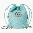 Gucci GG Bolsa de cubo Marmont Azul