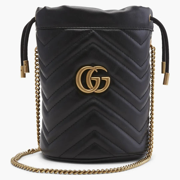 Gucci GG Marmont Bucket Bag Mini Black