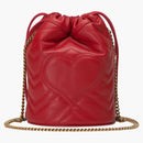 Gucci GG Marmont Bucket Bag Mini Hibiscus Red