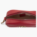 GG GG GG Marmont Camera Matelasse Mini Hibiscus Red