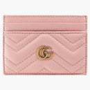 Gucci GG Marmont Card Case Matelasse Light Pink