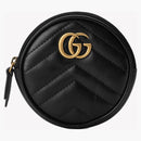 Gucci GG Marmont Coin Purse Matelasse Black