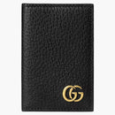 Case de tarjeta plegada Gucci GG Marmont Negro