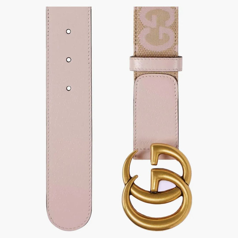 GUCCI GG Marmont Jumbo GG Belt Beige/rosa chiaro