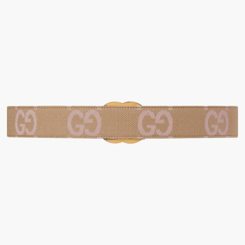 GUCCI GG Marmont Jumbo GG Belt Beige/rosa chiaro
