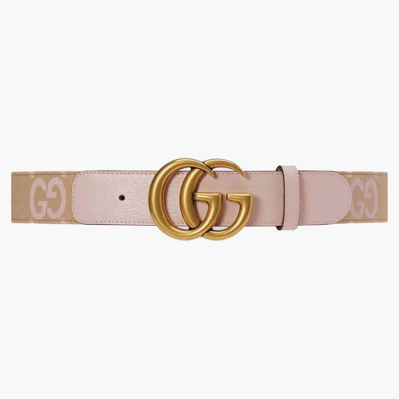 GUCCI GG Marmont Jumbo GG Belt Beige/rosa chiaro