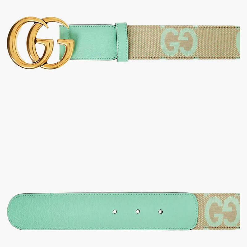 Gucci GG Marmont Jumbo GG Belt Belt Mint Green