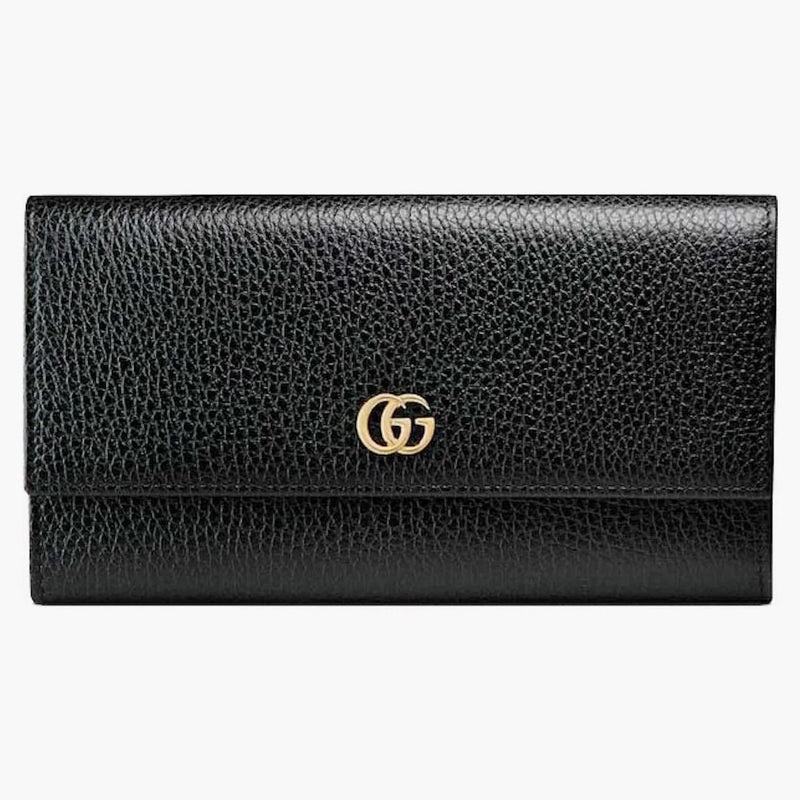 Gucci Gg Marmont Leather Continental Wallet Black
