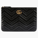 Gucci GG Marmont Leather Pouch černá